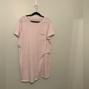 Jockey Grey and White Stripe Dress Size 2X